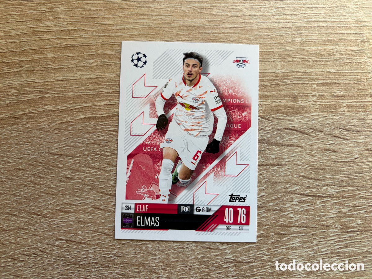 Cartes &agrave; collectionner de Football: 234 ELJIF ELMAS MATCH ATTAX TOPPS 2024 2025 RB LEIPZIG