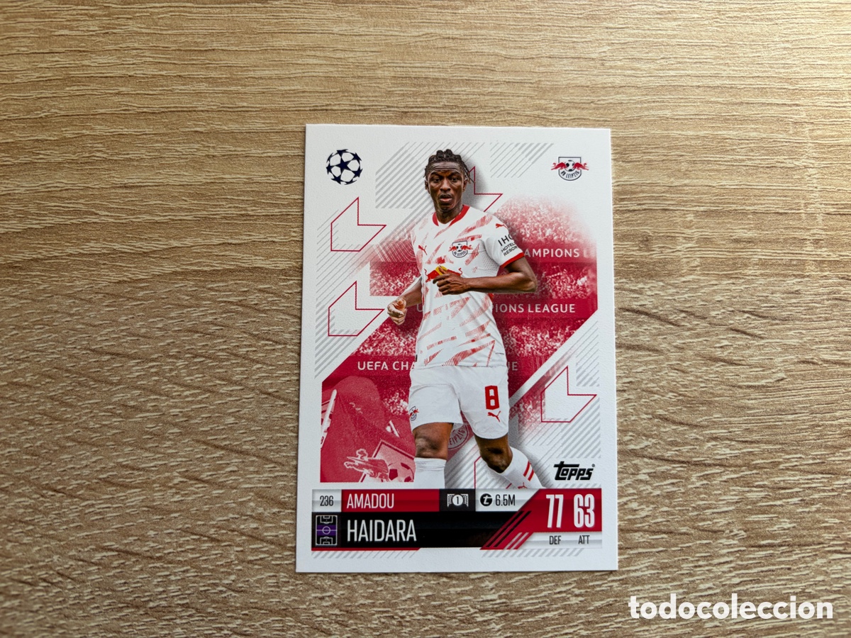 Cartes &agrave; collectionner de Football: 236 AMADOU HAIDARA MATCH ATTAX TOPPS 2024 2025 RB LEIPZIG
