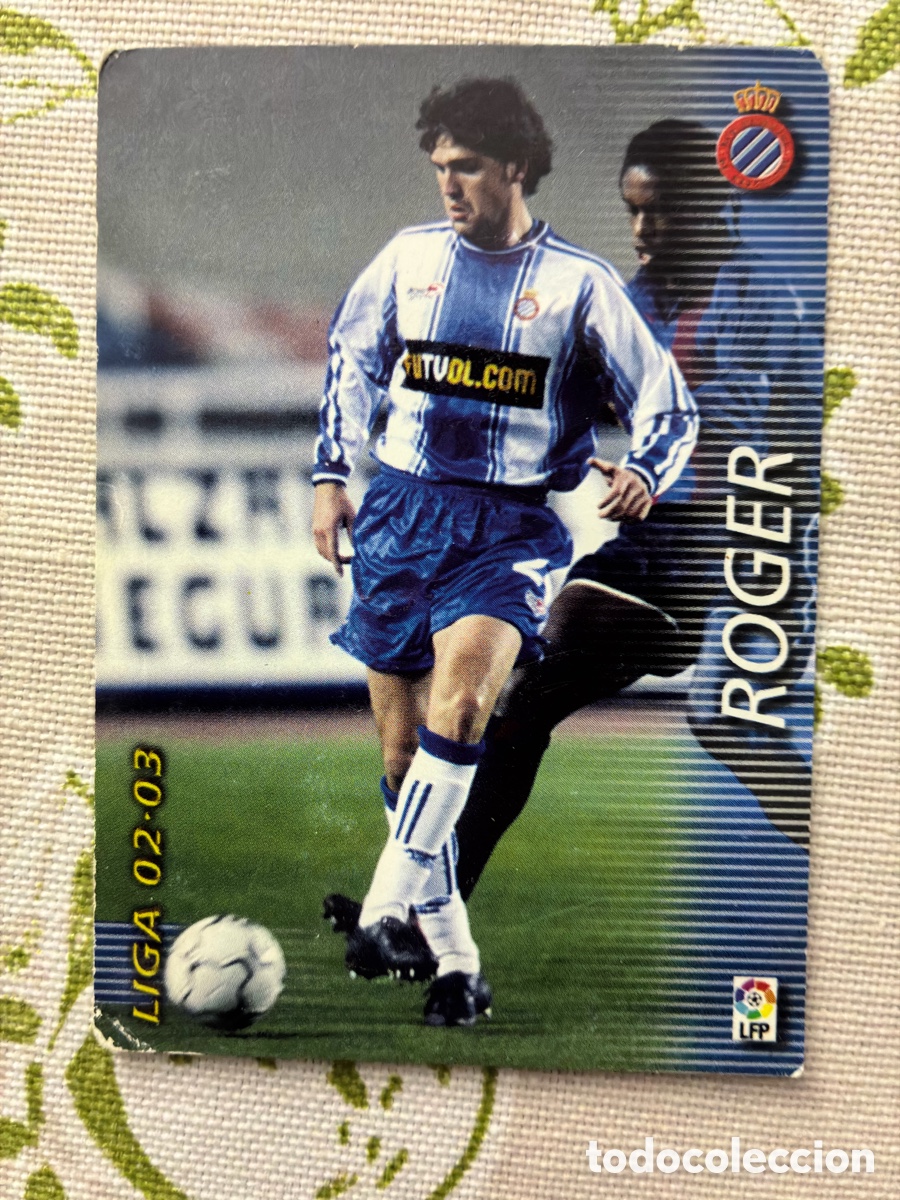 Football Stickers: Card Roger Centrocampista (RCD Espanyol) - Megacracks Panini Liga 02/03 N.&ordm; 141