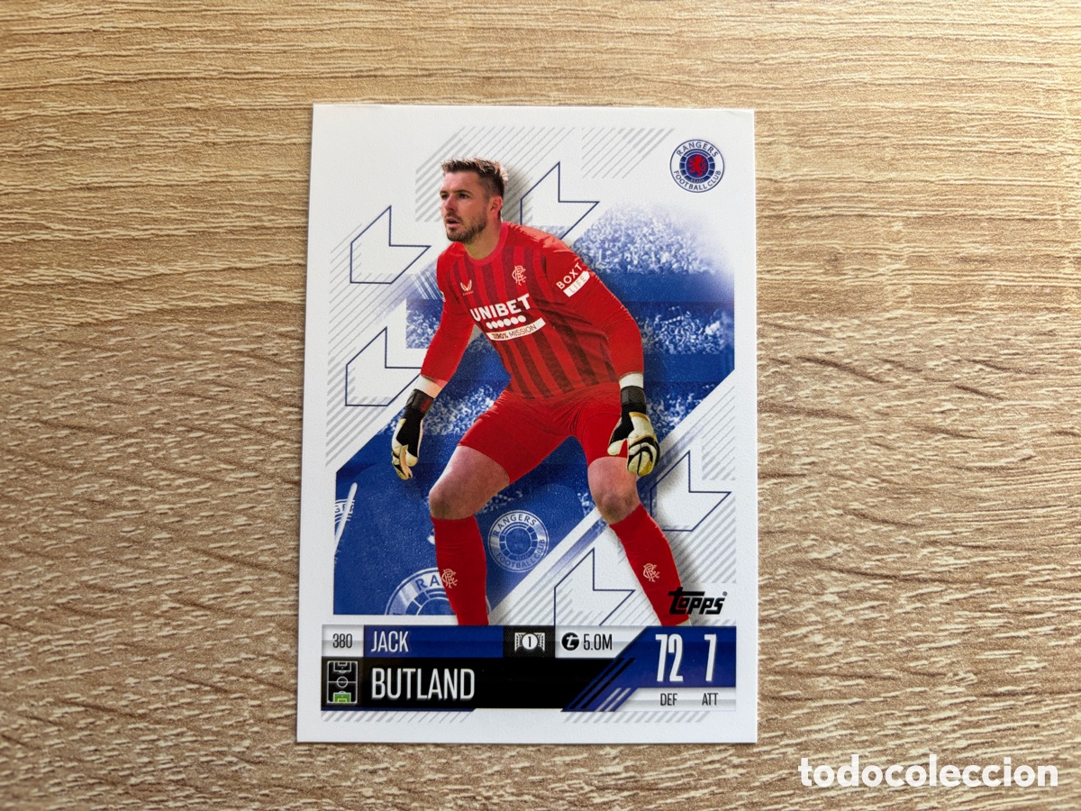 Cromos de f&uacute;tbol: 380 JACK BUTLAND MATCH ATTAX TOPPS 2024 2025 RANGERS FC