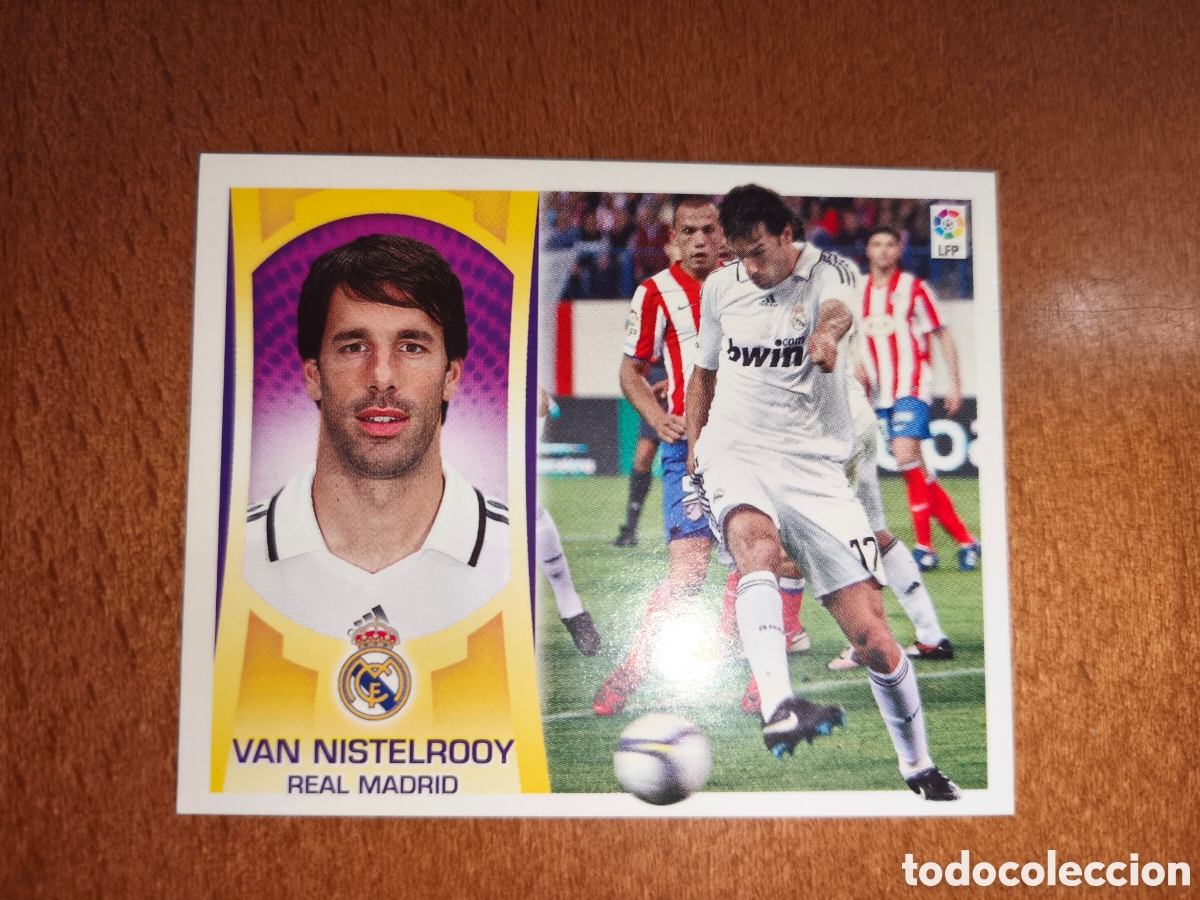 Cromos de f&uacute;tbol: Van Nistelrooy n&deg;15 B liga este 09/10 Real Madrid
