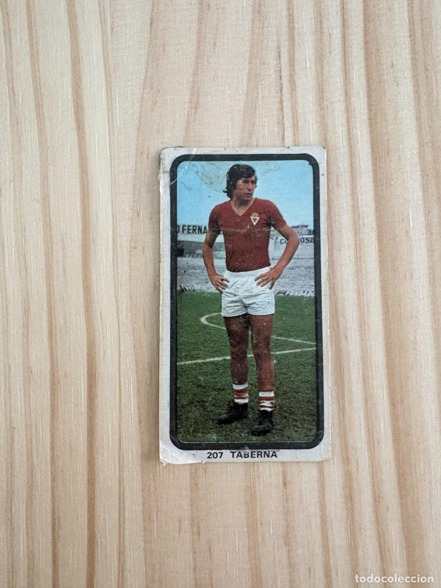Football Stickers: TABERNA CROMO 207 RUIZ ROMERO FUTBOL 1974 1975 74 75 RECUPERADO DESPEGADO DIFICIL DOBLE