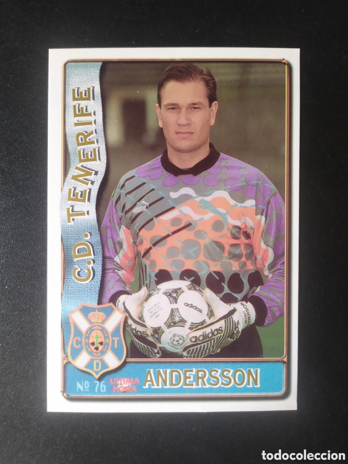 Cromos de f&uacute;tbol: Mundicromo fichas Liga 1996 1997 96 97 Andersson ultima hora n&deg; 76 Tenerife