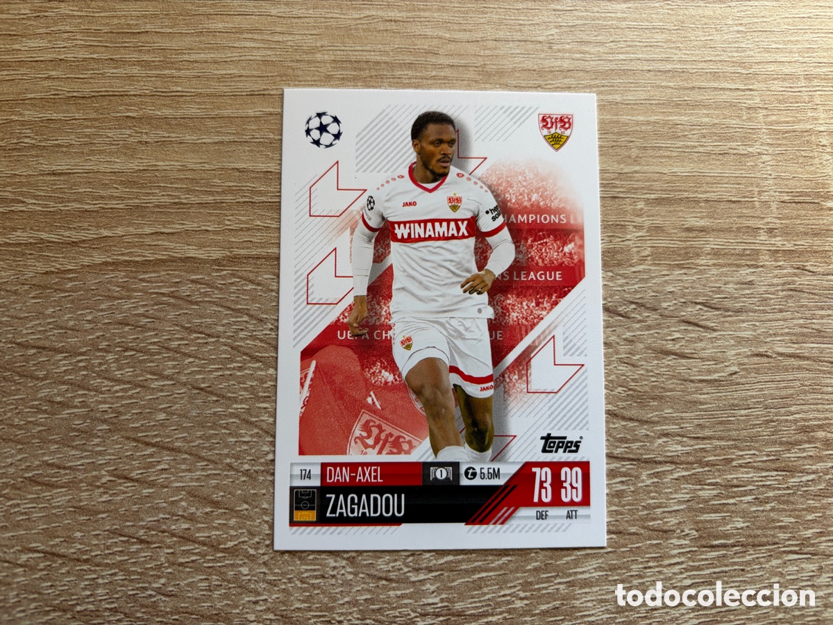 Cromos de f&uacute;tbol: 174 DAN-AXEL ZAGADOU MATCH ATTAX TOPPS 2024 2025 VfB STUTTGART