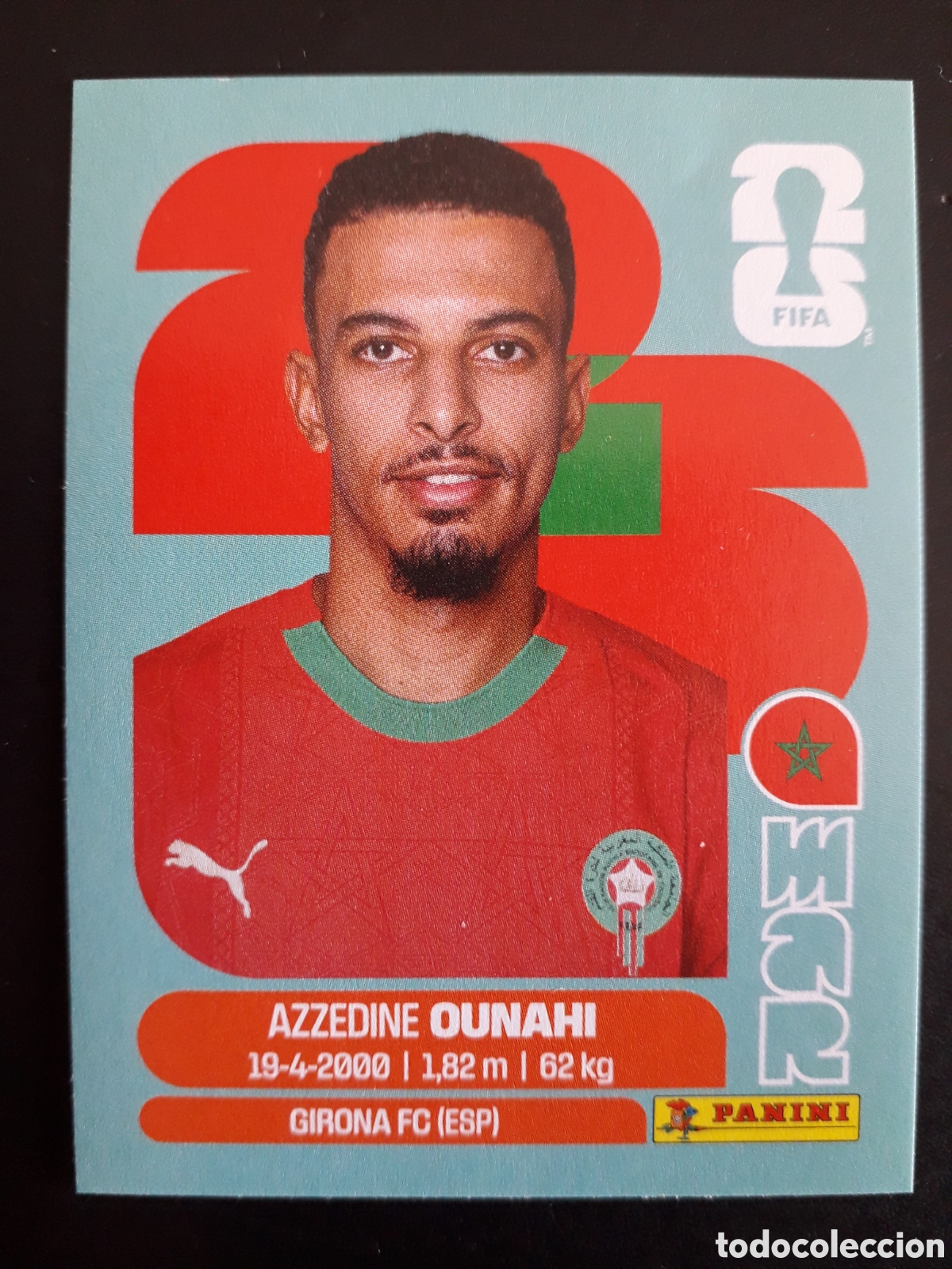 Cromos de f&uacute;tbol: OUNAHI MARRUECOS MAR 11 MUNDIAL F&Uacute;TBOL 2026 FIFA WORLD CUP PANINI SIN PEGAR PEDIDO M&Iacute;NIMO 3&euro;
