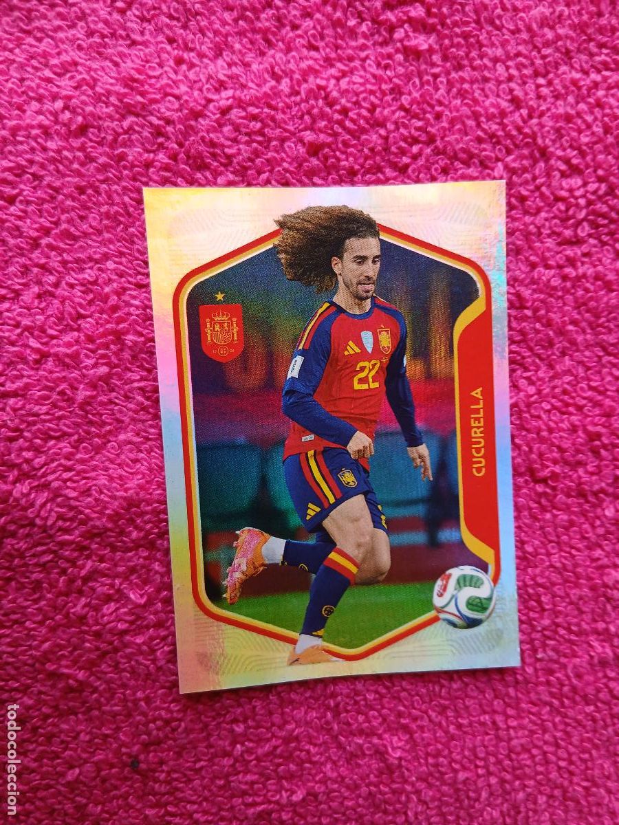 Cromos de f&uacute;tbol: espa&ntilde;a 2026 28 cucurella selecci&oacute;n espa&ntilde;ola panini carrefour family mundial de futbol (I)