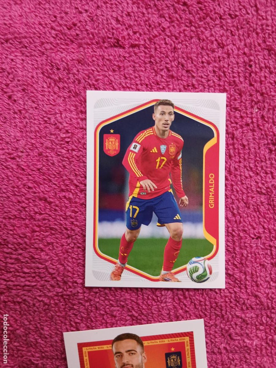 Cromos de f&uacute;tbol: espa&ntilde;a 2026 29 grimaldo selecci&oacute;n espa&ntilde;ola panini carrefour family mundial de futbol (j)