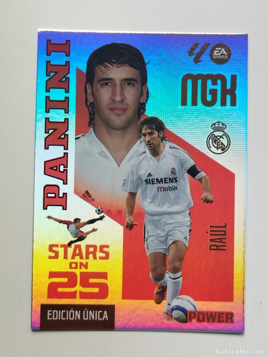 Football Stickers: CROMO CARD 2026 2027 MEGACRACKS 27 26 MGK PANINI STARS ON 25 POWER RAUL GONZALEZ 426PP REAL MADRID