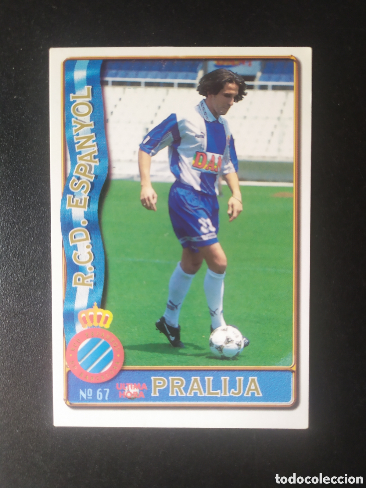 Cromos de f&uacute;tbol: Mundicromo fichas Liga 1996 1997 96 97 Pralija ultima hora n&deg; 67 Espanyol