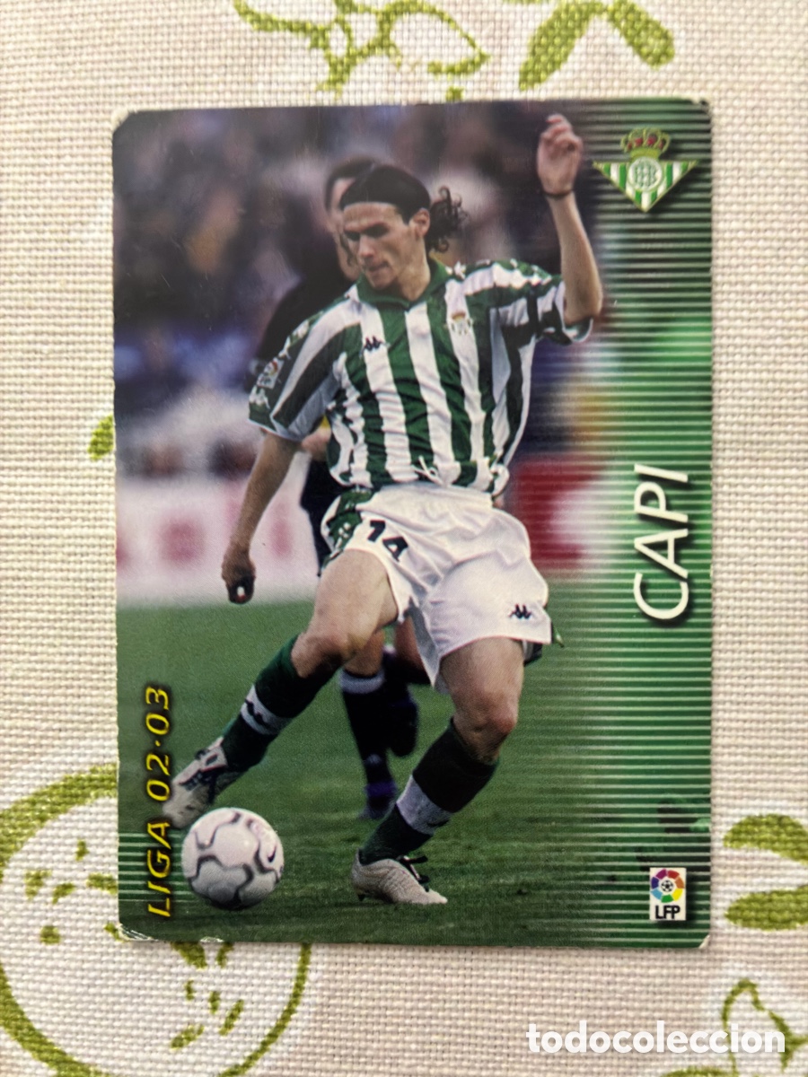 Fu&szlig;ball-Sticker: Card Capi Centrocampista (Real Betis) - Megacracks Panini Liga 02/03 N.&ordm; 87