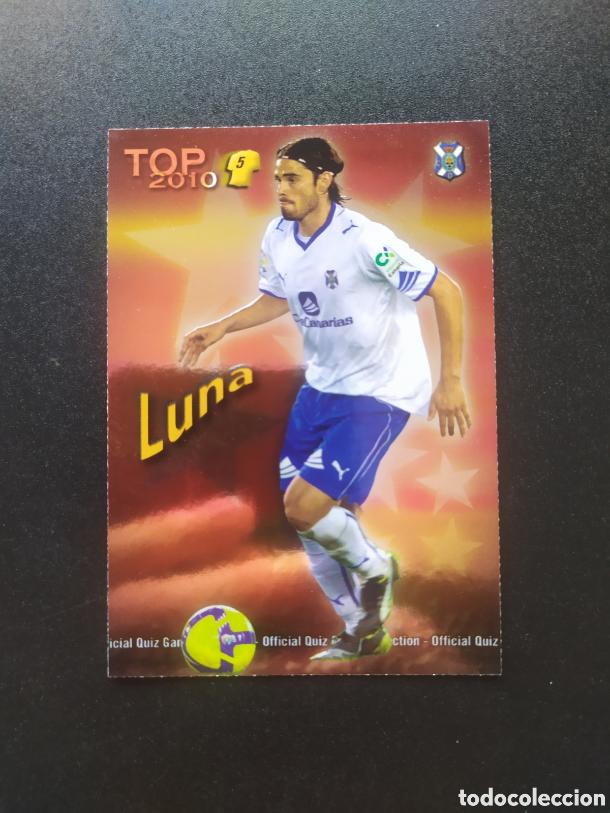 Cromos de f&uacute;tbol: Mundicromo fichas Liga 2009 2010 09 10 Luna top brillo rojo n&deg; 575 Tenerife