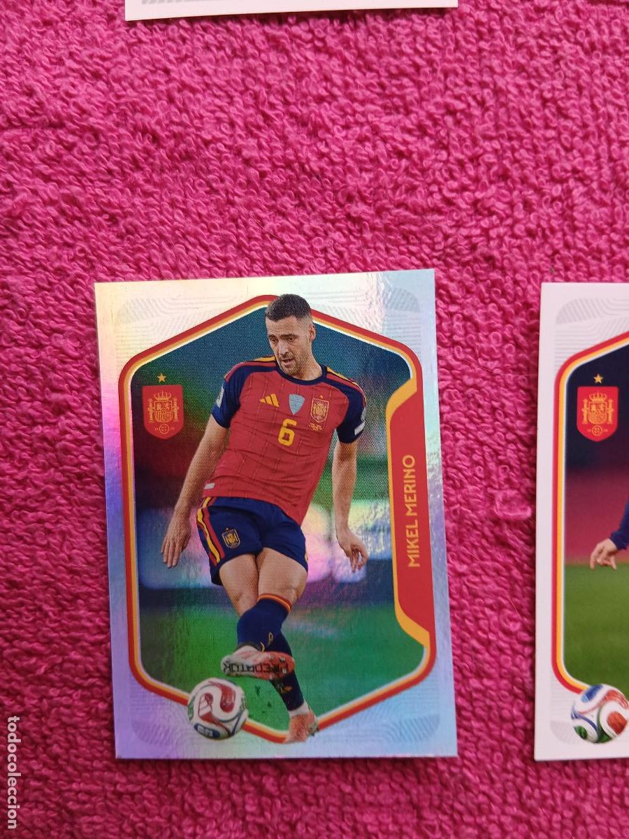 Cromos de f&uacute;tbol: espa&ntilde;a 2026 42 mikel merino selecci&oacute;n espa&ntilde;ola panini carrefour family mundial de futbol (j)