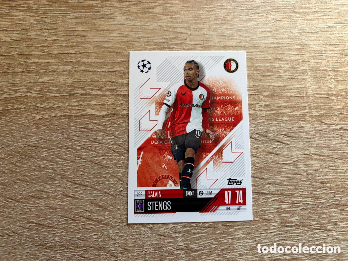Fu&szlig;ball-Sticker: 269 CALVIN STENGS MATCH ATTAX TOPPS 2024 2025 FEYENOORD
