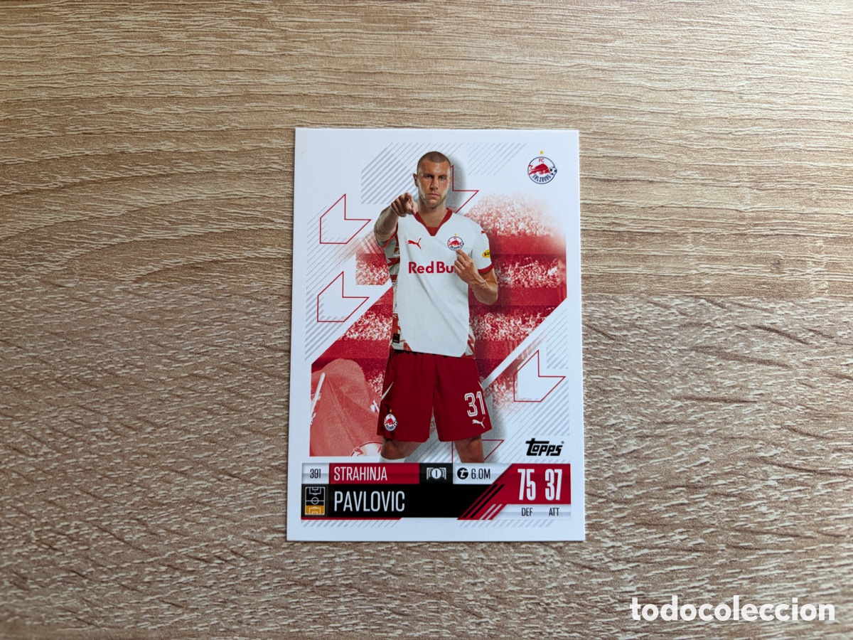 Cromos de f&uacute;tbol: 391 STRAHINJA PAVLOVIC MATCH ATTAX TOPPS 2024 2025 FC SALZBURG