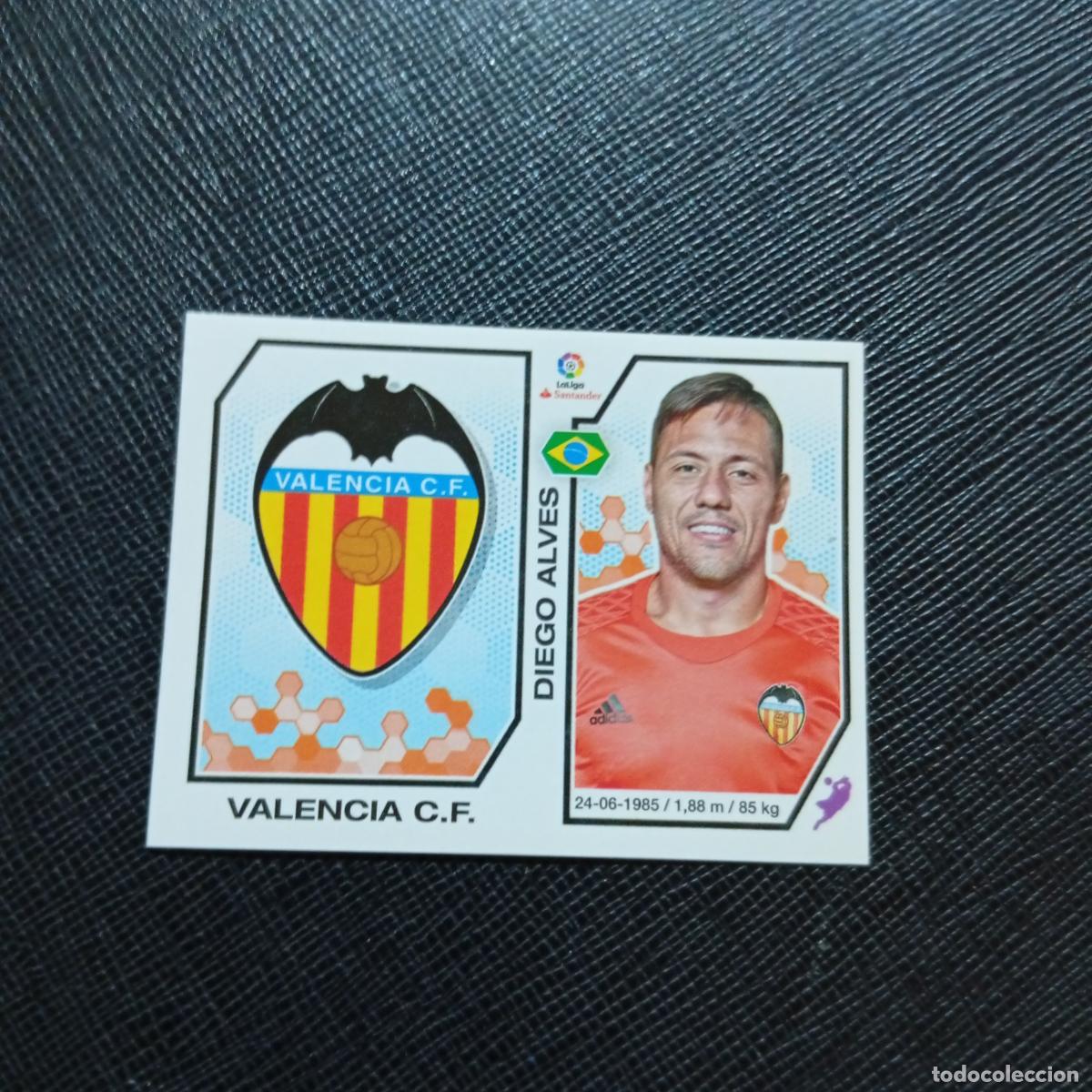 Cromos de f&uacute;tbol: 215 ESCUDO DIEGO LOPEZ VALENCIA PANINI 2016 2017 CROMO 16 17 FUTBOL - SIN PEGAR - A215 PG19
