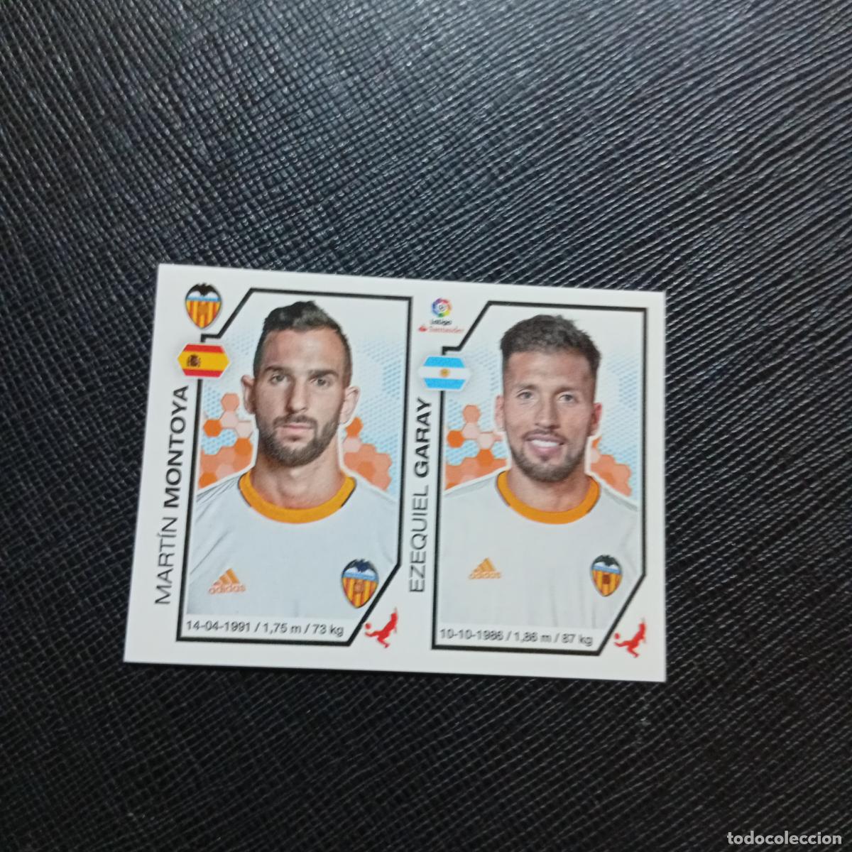Cromos de f&uacute;tbol: 216 MONTOYA GARAY VALENCIA PANINI 2016 2017 CROMO 16 17 FUTBOL - SIN PEGAR - A215 PG19