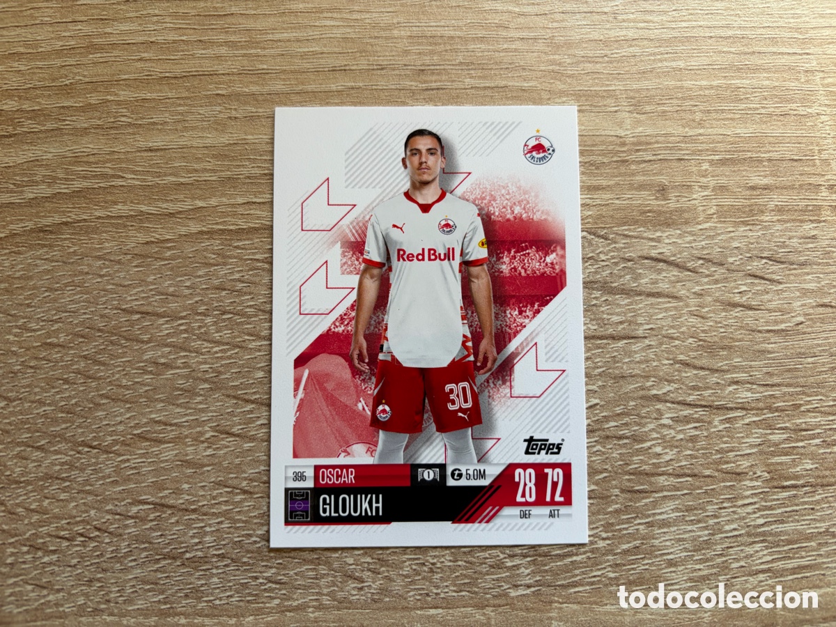 Cromos de f&uacute;tbol: 396 OSCAR GLOUKH MATCH ATTAX TOPPS 2024 2025 FC SALZBURG