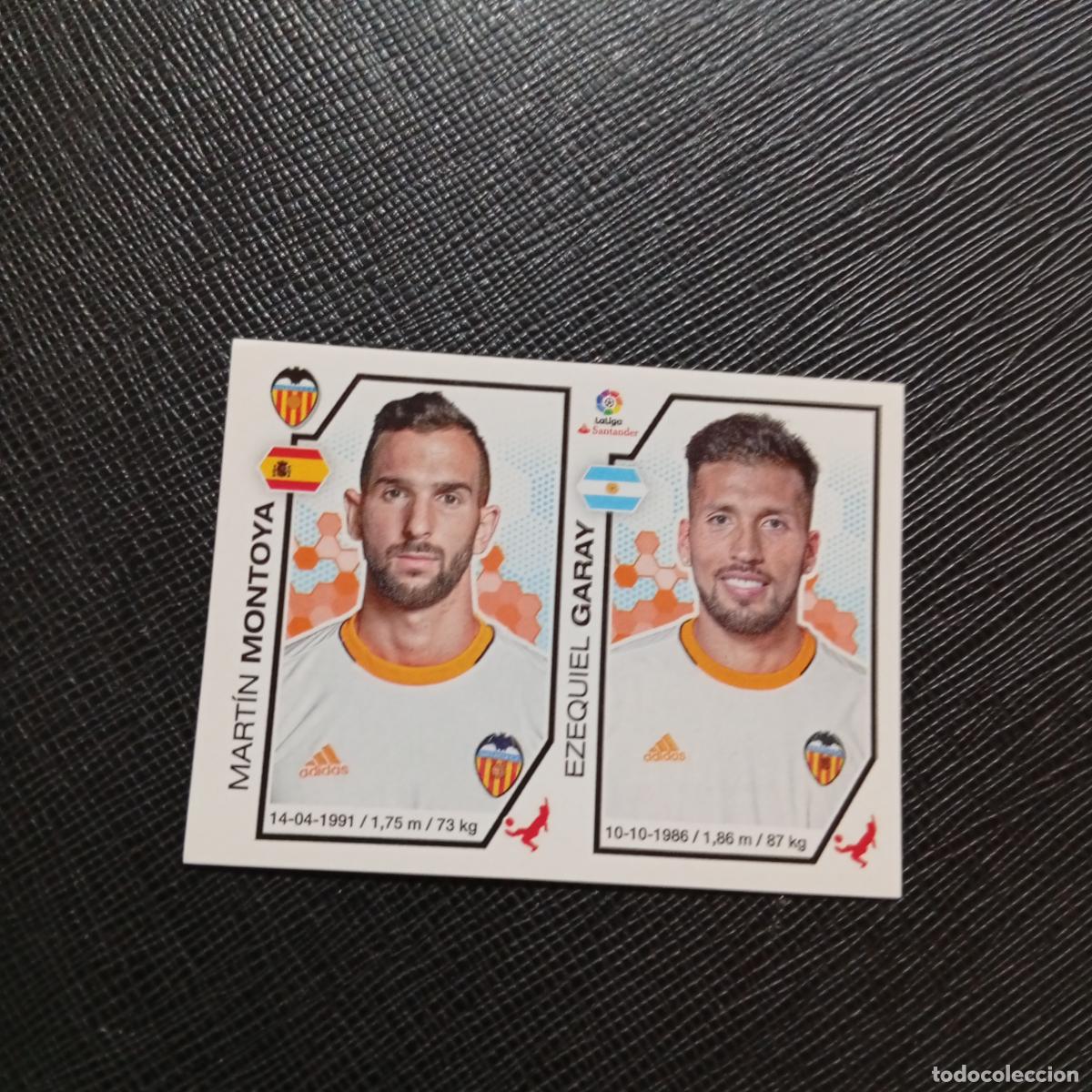 Cromos de f&uacute;tbol: 216 MONTOYA GARAY VALENCIA PANINI 2016 2017 CROMO 16 17 FUTBOL - SIN PEGAR - A215 PG19