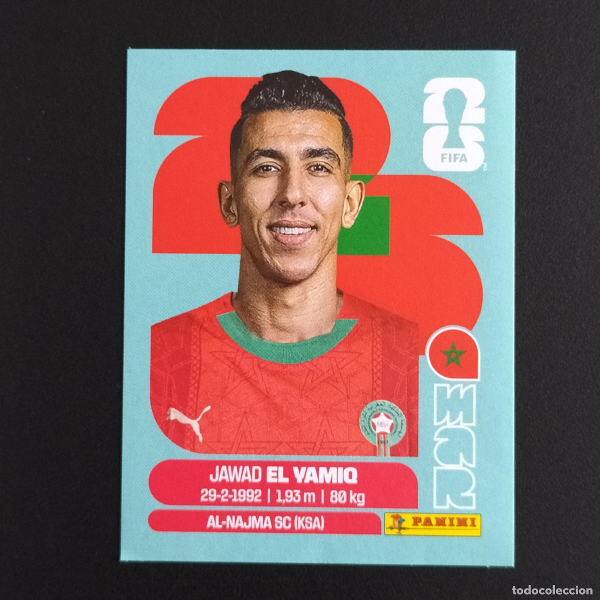 Cromos de f&uacute;tbol: MAR 8 JAWAD EL YAMIQ MARRUECOS CROMOS STICKER MUNDIAL 26 2026 FIFA WORLD CUP PANINI