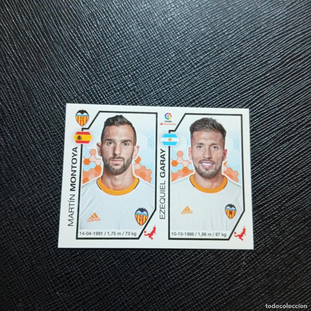 Cromos de f&uacute;tbol: 216 MONTOYA GARAY VALENCIA PANINI 2016 2017 CROMO 16 17 FUTBOL - SIN PEGAR - A215 PG19