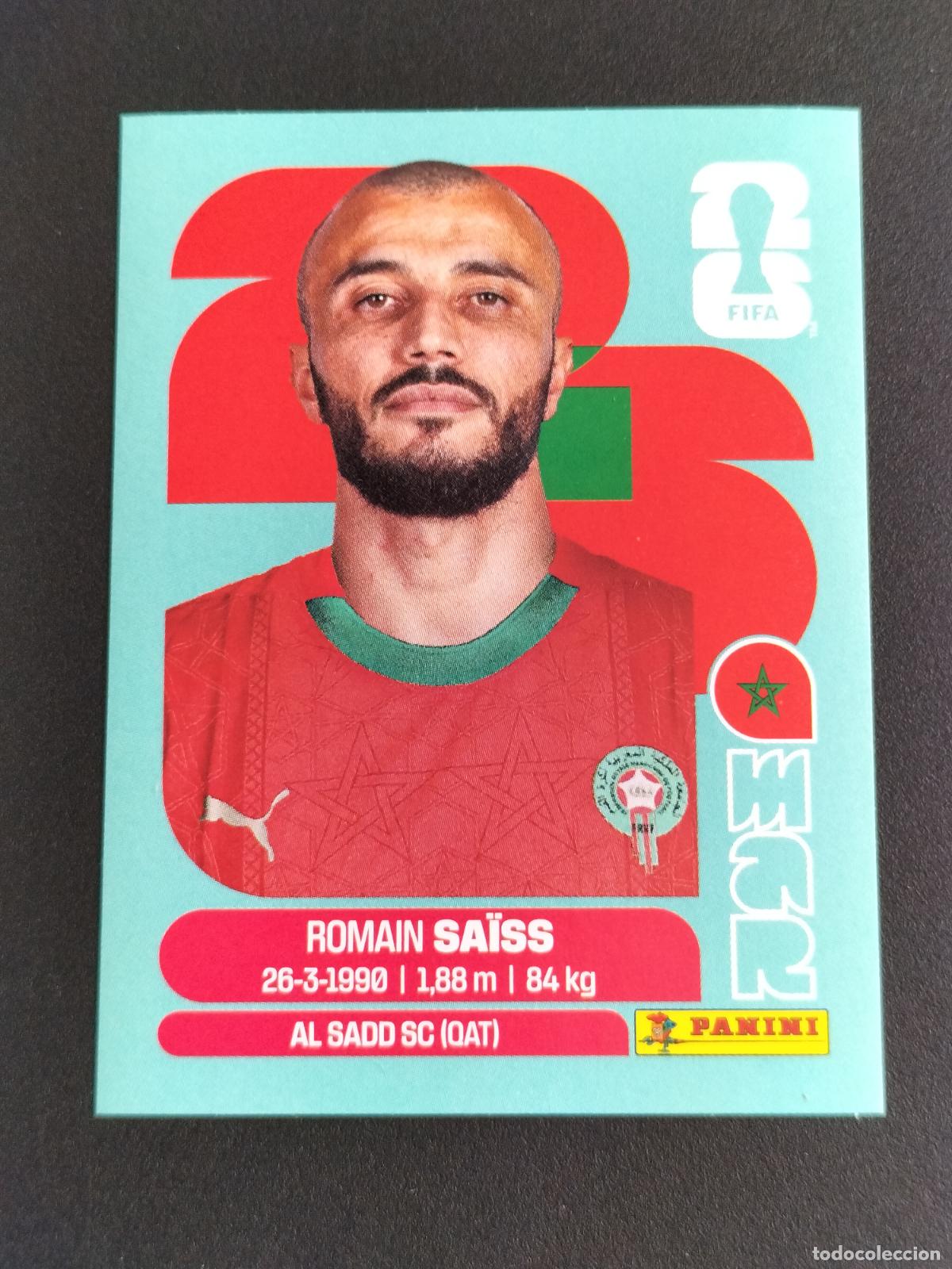 Cromos de f&uacute;tbol: MAR 7 ROMAIN SAISS MARRUECOS CROMOS STICKER MUNDIAL 26 2026 FIFA WORLD CUP PANINI