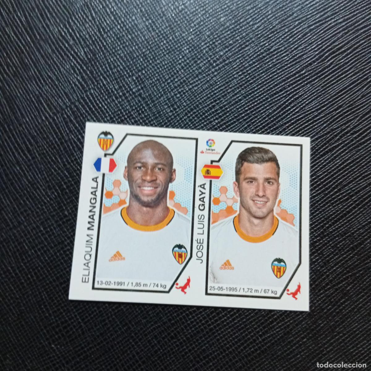 Cromos de f&uacute;tbol: 217 MANGALA GAYA VALENCIA PANINI 2016 2017 CROMO 16 17 FUTBOL - SIN PEGAR - A215 PG19
