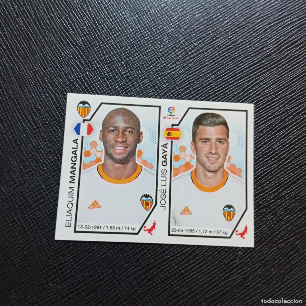 Cromos de f&uacute;tbol: 217 MANGALA GAYA VALENCIA PANINI 2016 2017 CROMO 16 17 FUTBOL - SIN PEGAR - A215 PG19