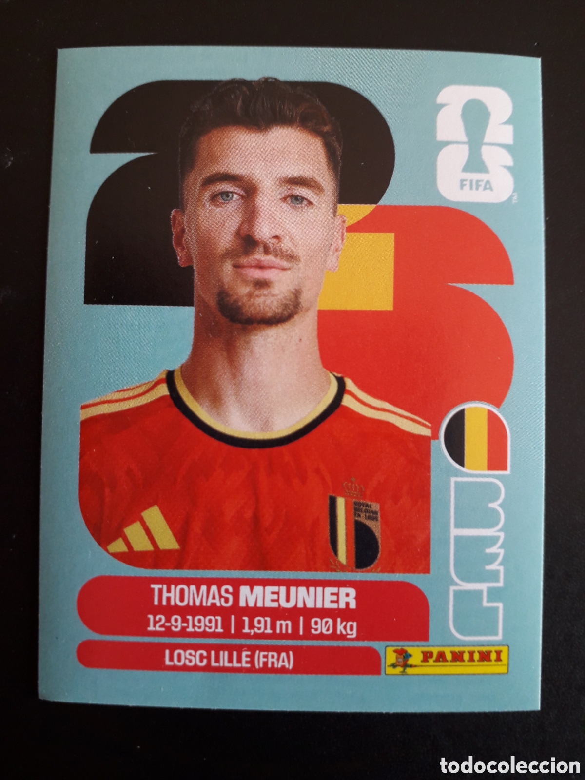 Cromos de f&uacute;tbol: MEUNIER B&Eacute;LGICA BEL 8 MUNDIAL F&Uacute;TBOL 2026 FIFA WORLD CUP PANINI SIN PEGAR PEDIDO M&Iacute;NIMO 3&euro;