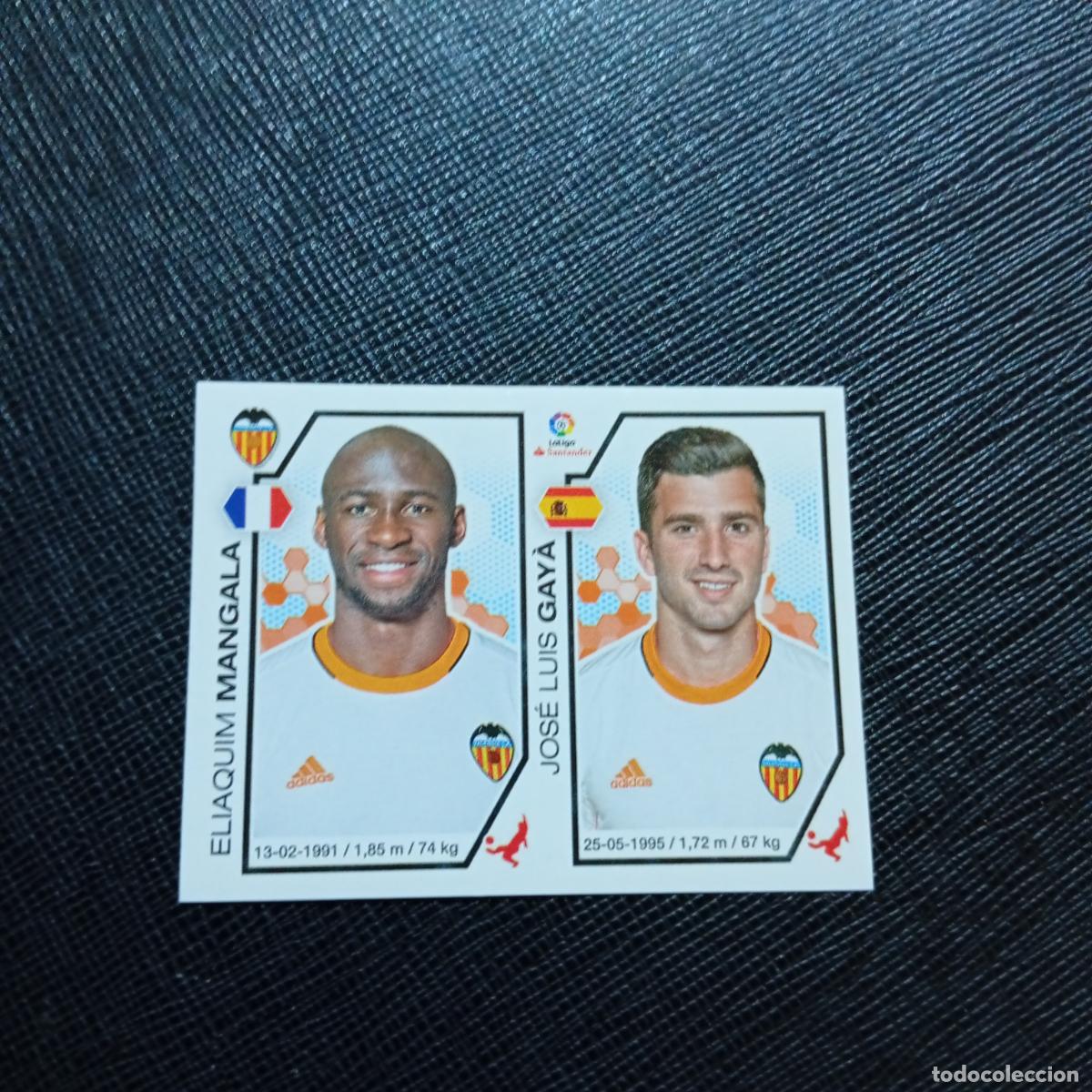 Cromos de f&uacute;tbol: 217 MANGALA GAYA VALENCIA PANINI 2016 2017 CROMO 16 17 FUTBOL - SIN PEGAR - A215 PG19