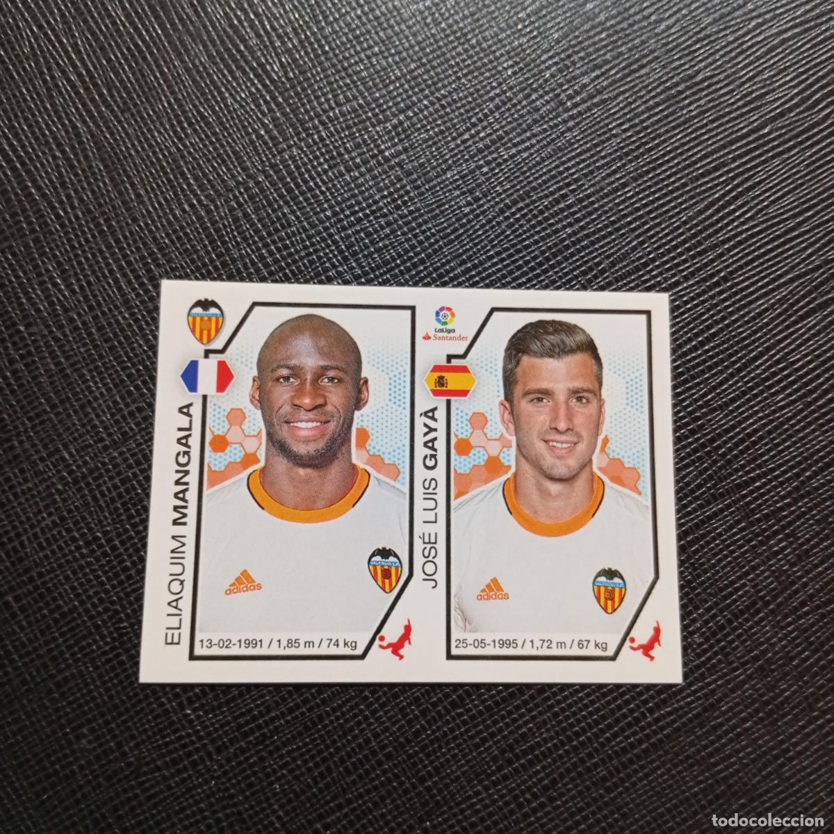Cromos de f&uacute;tbol: 217 MANGALA GAYA VALENCIA PANINI 2016 2017 CROMO 16 17 FUTBOL - SIN PEGAR - A215 PG19