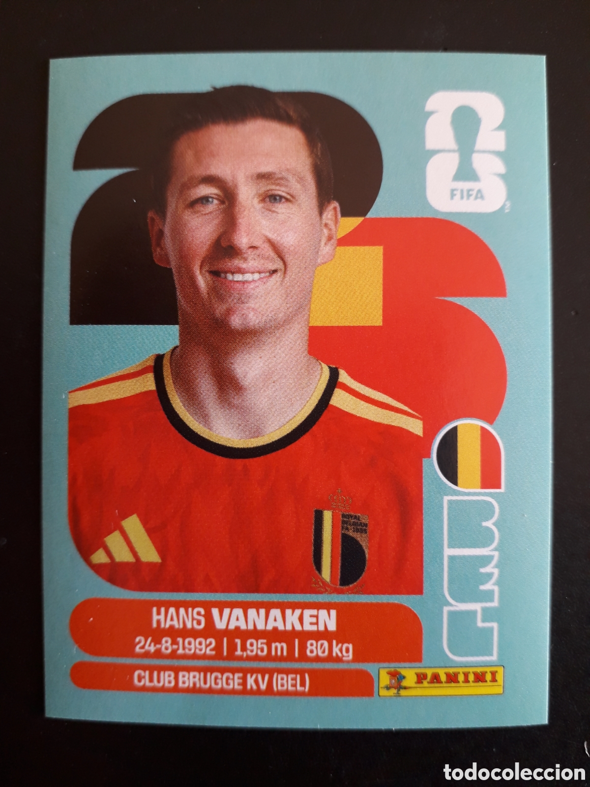 Cromos de f&uacute;tbol: VANAKEN B&Eacute;LGICA BEL 14 MUNDIAL F&Uacute;TBOL 2026 FIFA WORLD CUP PANINI SIN PEGAR PEDIDO M&Iacute;NIMO 3&euro;