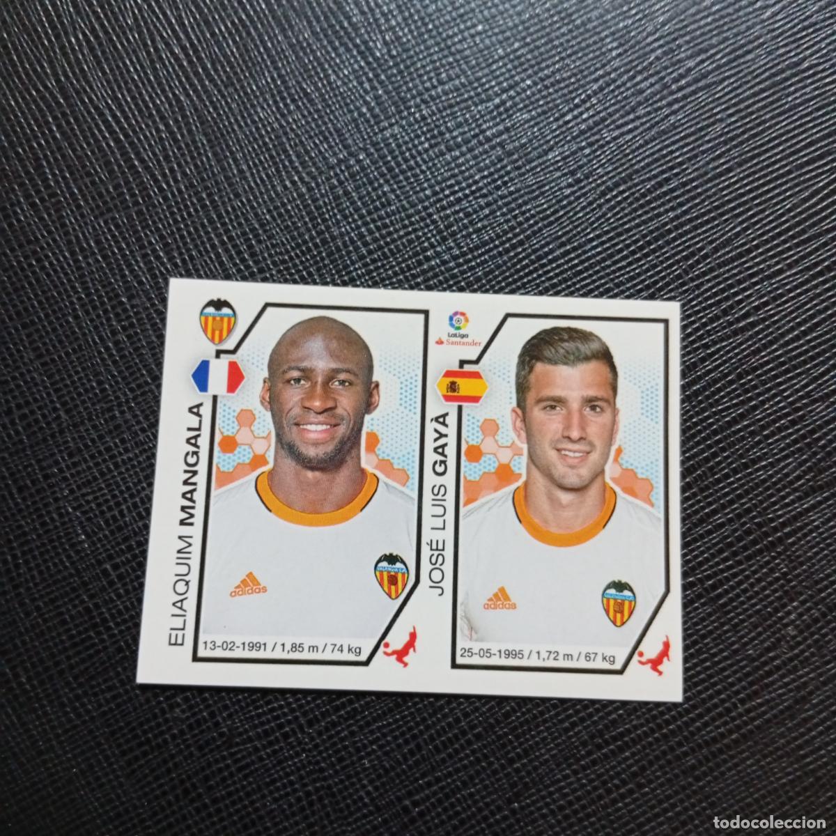 Cromos de f&uacute;tbol: 217 MANGALA GAYA VALENCIA PANINI 2016 2017 CROMO 16 17 FUTBOL - SIN PEGAR - A215 PG20