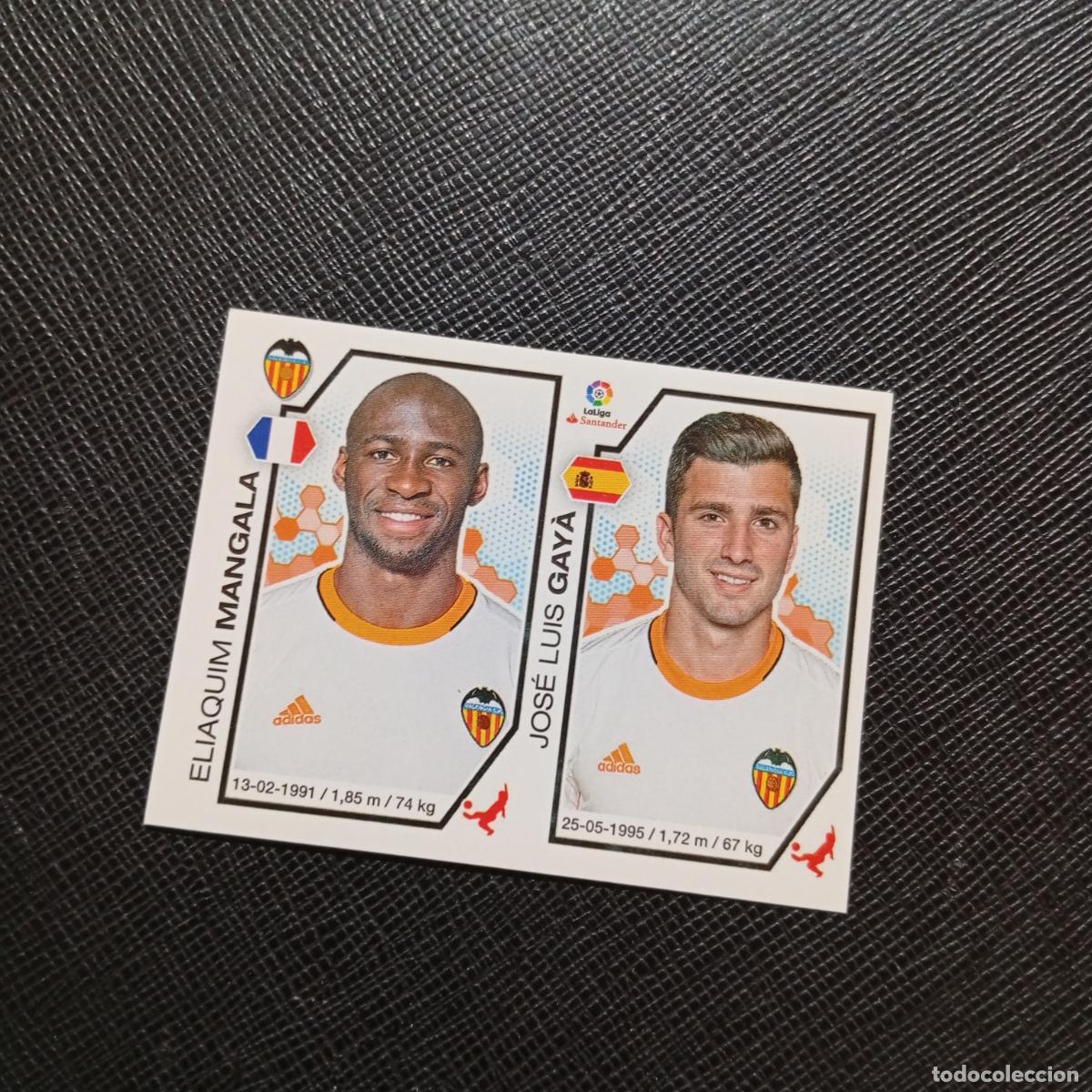 Cromos de f&uacute;tbol: 217 MANGALA GAYA VALENCIA PANINI 2016 2017 CROMO 16 17 FUTBOL - SIN PEGAR - A215 PG20 B