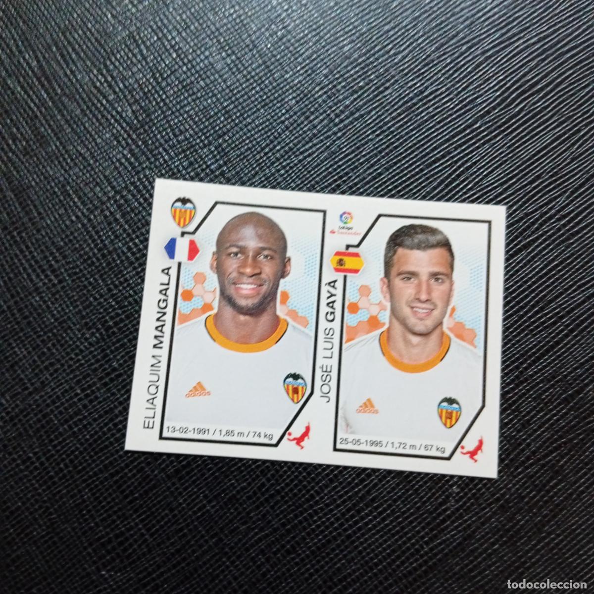 Cromos de f&uacute;tbol: 217 MANGALA GAYA VALENCIA PANINI 2016 2017 CROMO 16 17 FUTBOL - SIN PEGAR - A215 PG21