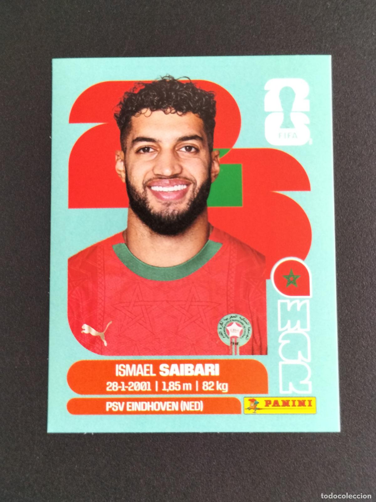 Cromos de f&uacute;tbol: MAR 15 ISMAEL SAIBARI MARRUECOS CROMOS STICKER MUNDIAL 26 2026 FIFA WORLD CUP PANINI