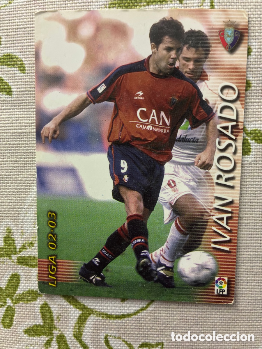 Cromos de f&uacute;tbol: Card Iv&aacute;n Rosado Delantero (CA Osasuna) - Megacracks Panini Liga 02/03 N.&ordm; 213