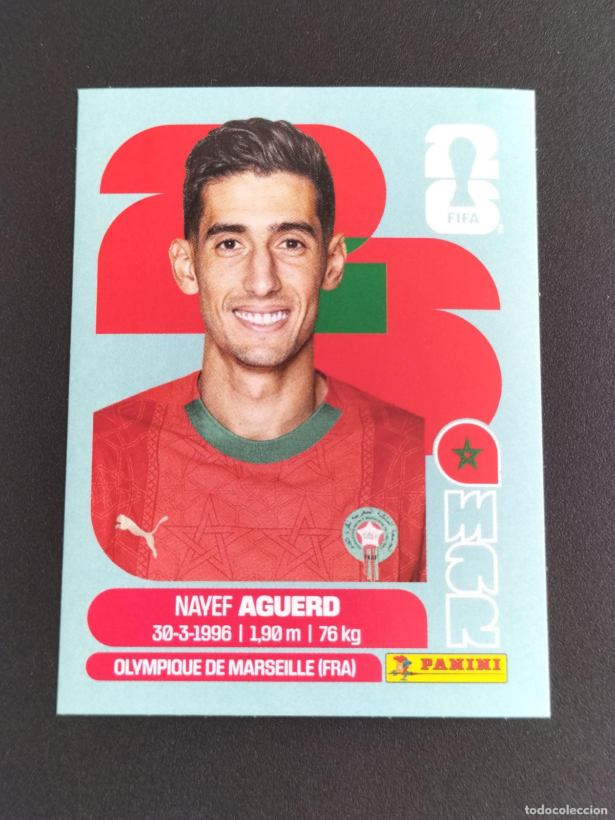 Cromos de f&uacute;tbol: MAR 6 NAYEV AGUERD MARRUECOS CROMOS STICKER MUNDIAL 26 2026 FIFA WORLD CUP PANINI