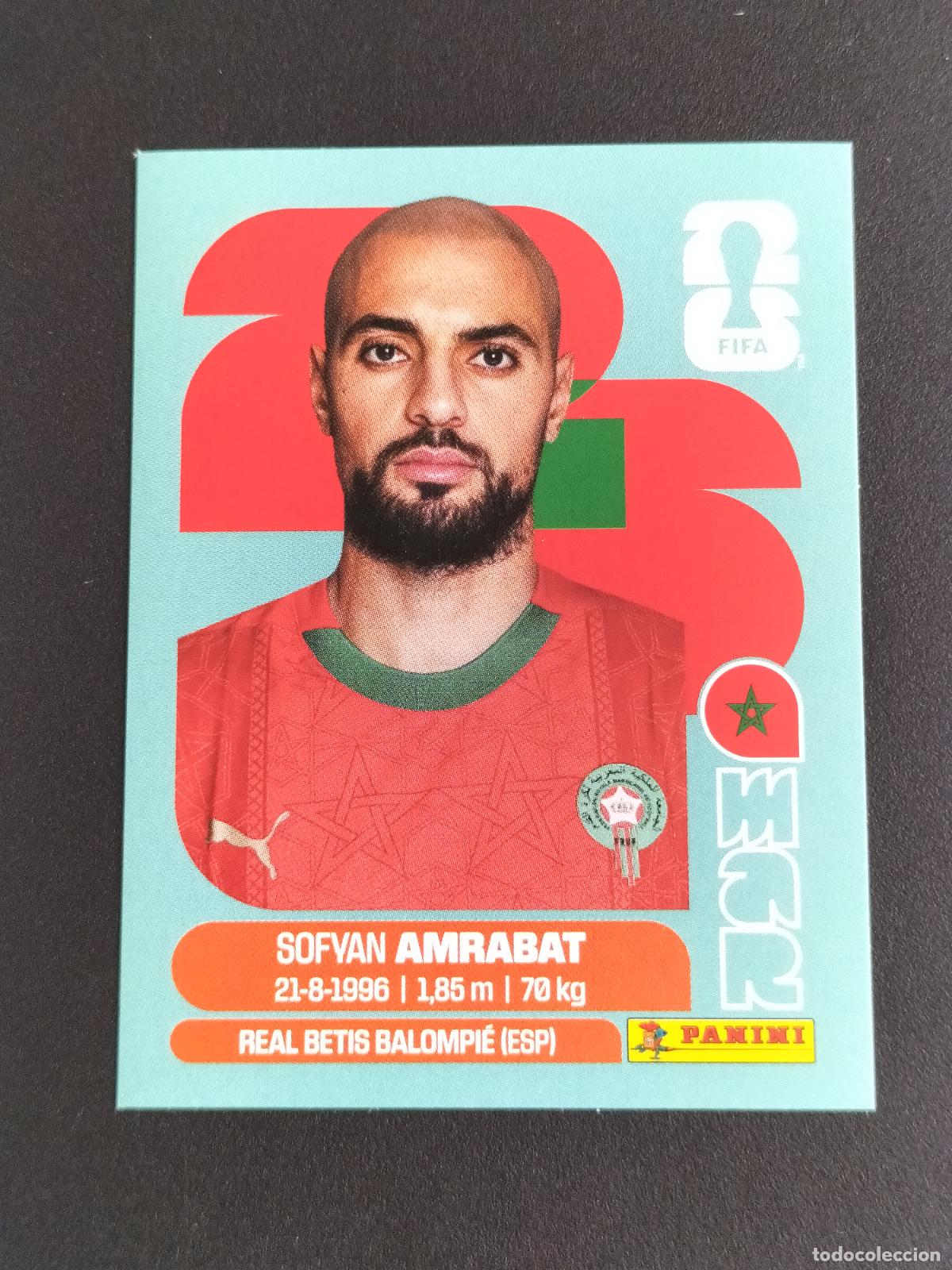 Cromos de f&uacute;tbol: MAR 10 SOFYAN AMRABAT MARRUECOS CROMOS STICKER MUNDIAL 26 2026 FIFA WORLD CUP PANINI