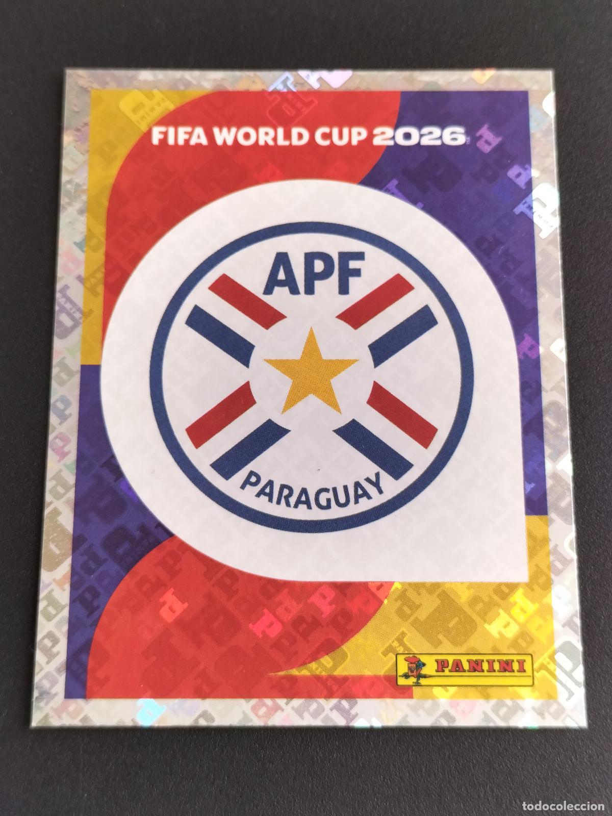 Fu&szlig;ball-Sticker: PAR 1 ESCUDO LOGO PARAGUAY CROMOS STICKER MUNDIAL 26 2026 FIFA WORLD CUP PANINI