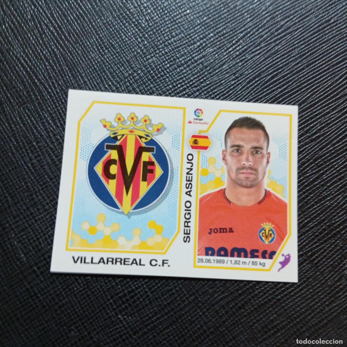 Cromos de f&uacute;tbol: 221 ESCUDO SERGIO ASENJO VILLARREAL PANINI 2016 2017 CROMO 16 17 FUTBOL - SIN PEGAR - A215 PG20