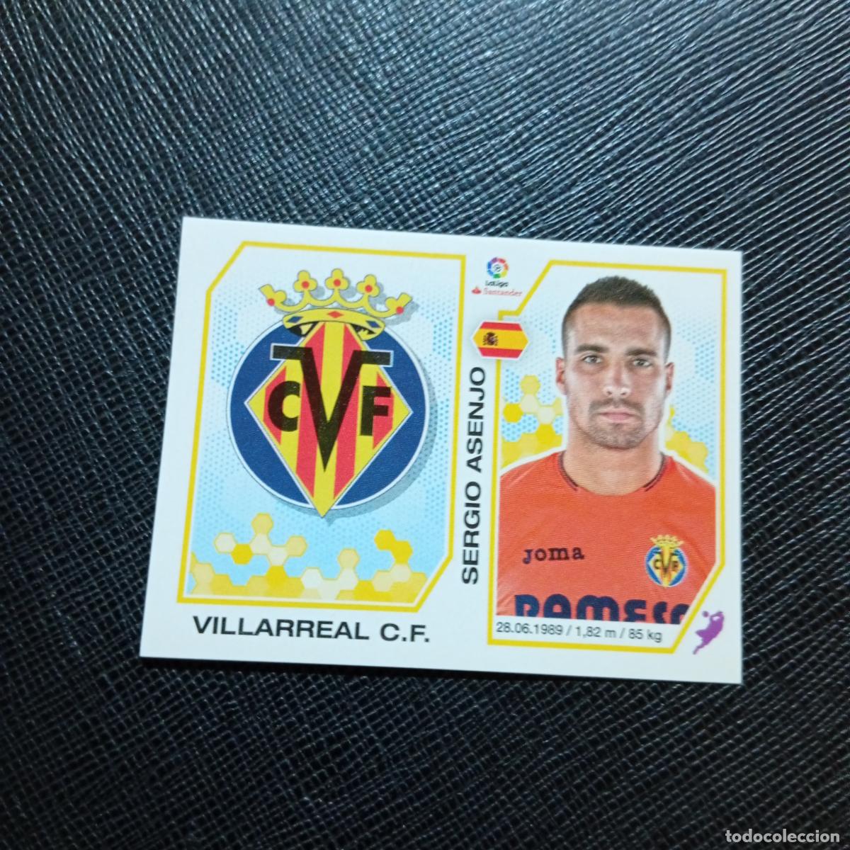 Cromos de f&uacute;tbol: 221 ESCUDO SERGIO ASENJO VILLARREAL PANINI 2016 2017 CROMO 16 17 FUTBOL - SIN PEGAR - A215 PG20