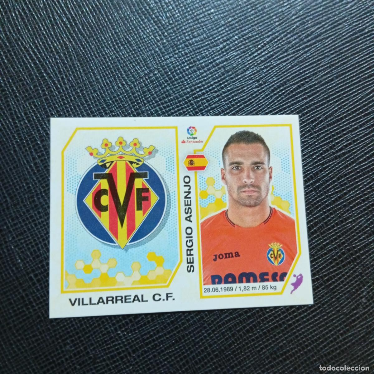 Cromos de f&uacute;tbol: 221 ESCUDO SERGIO ASENJO VILLARREAL PANINI 2016 2017 CROMO 16 17 FUTBOL - SIN PEGAR - A215 PG20
