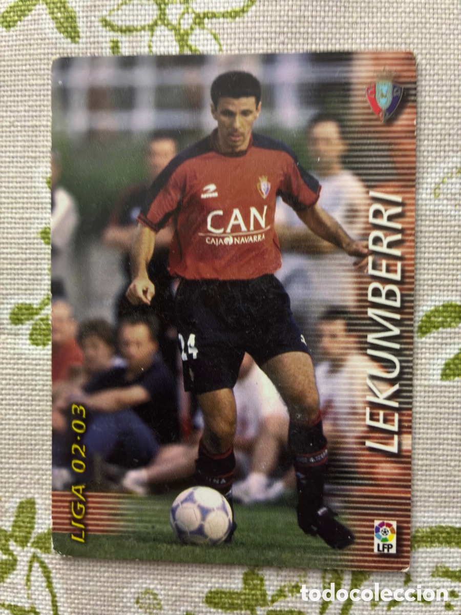 Cromos de Futebol: Card Lekumberri Centrocampista (CA Osasuna) - Megacracks Panini Liga 02/03 N.&ordm; 207