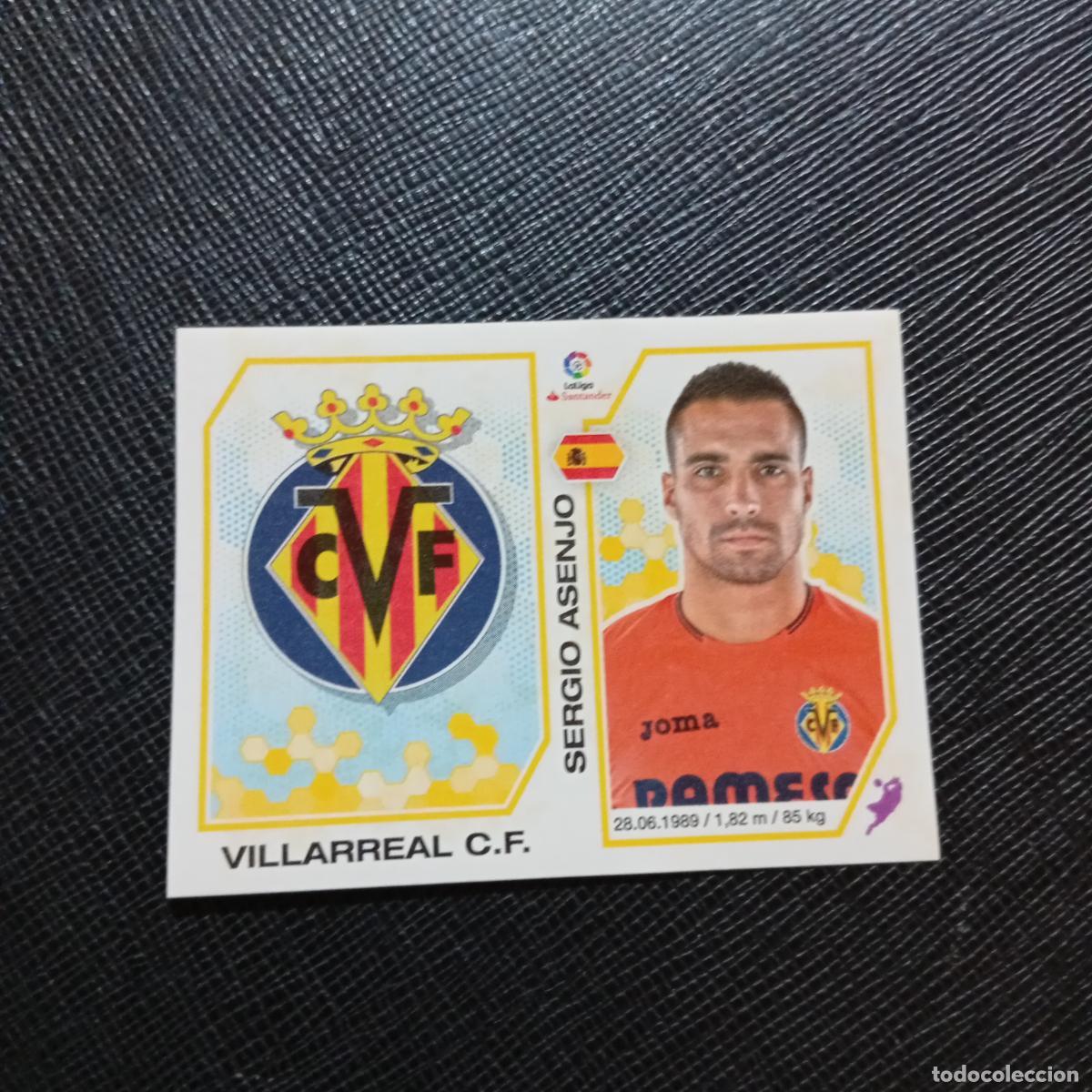 Cromos de f&uacute;tbol: 221 ESCUDO SERGIO ASENJO VILLARREAL PANINI 2016 2017 CROMO 16 17 FUTBOL - SIN PEGAR - A215 PG20
