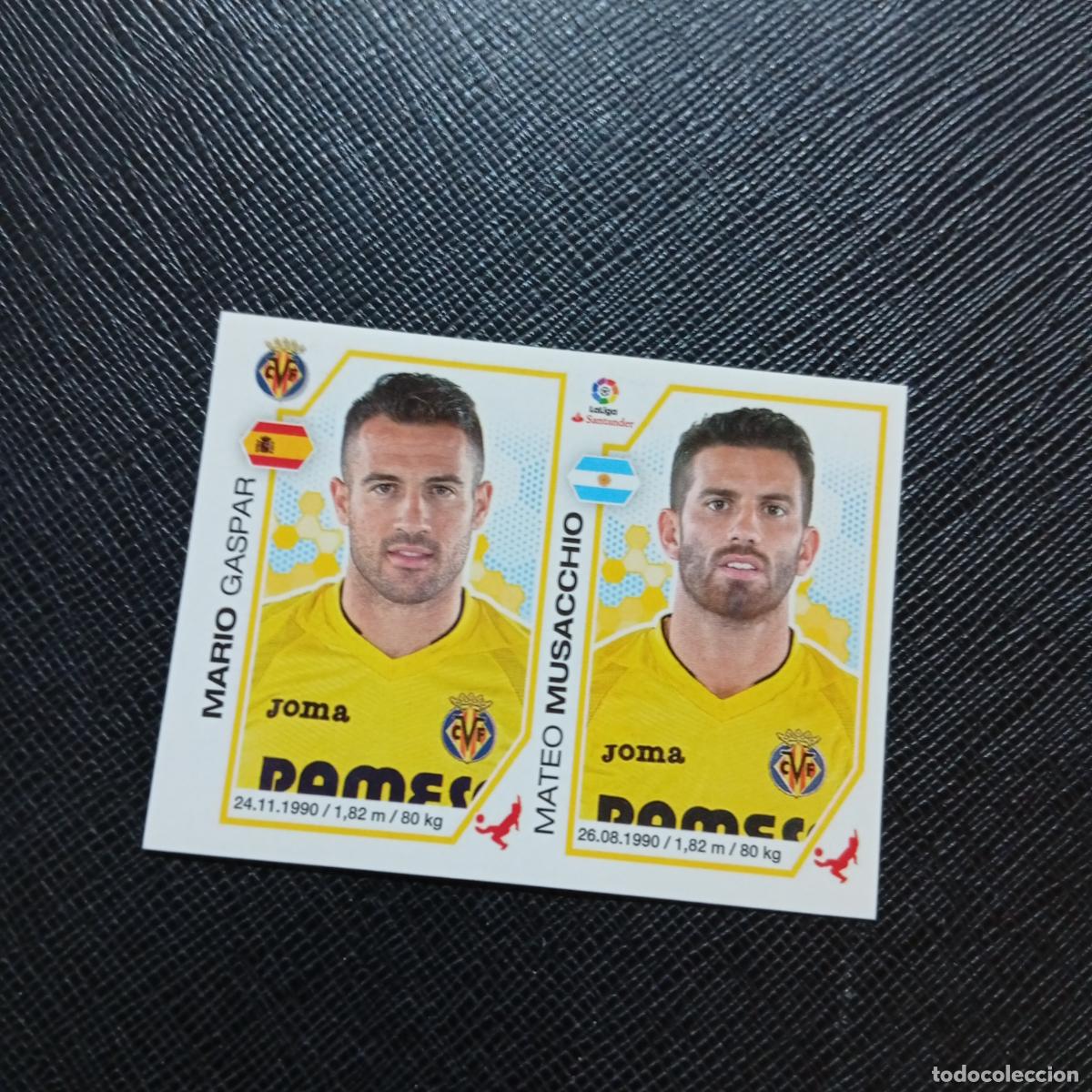 Figurine di Calcio: 222 MARIO MUSACCHIO VILLARREAL PANINI 2016 2017 CROMO 16 17 FUTBOL - SIN PEGAR - A215 PG21