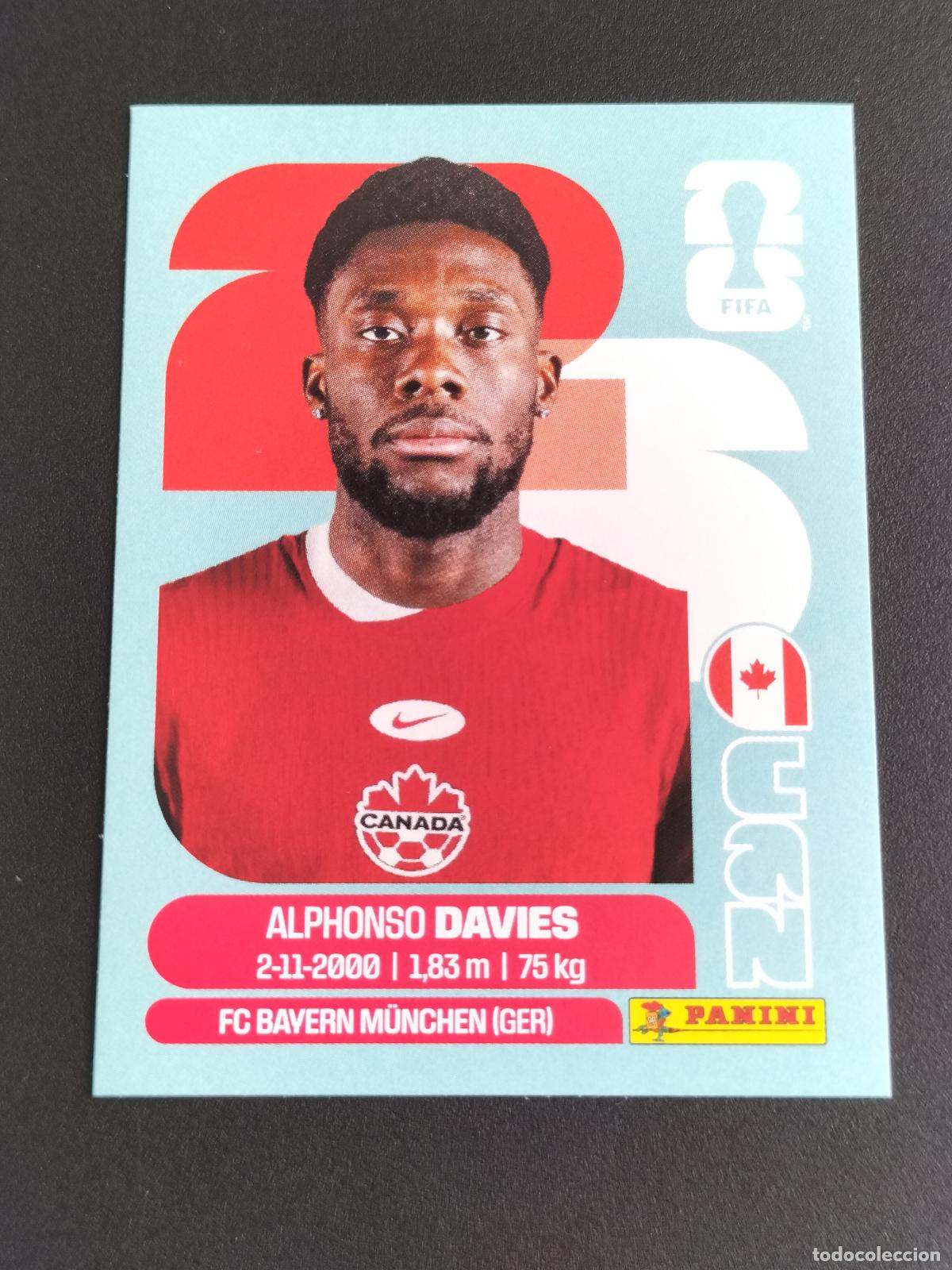 Cartes &agrave; collectionner de Football: CAN 3 ALPHONSO DAVIES CANADA CROMOS STICKER MUNDIAL 26 2026 FIFA WORLD CUP PANINI
