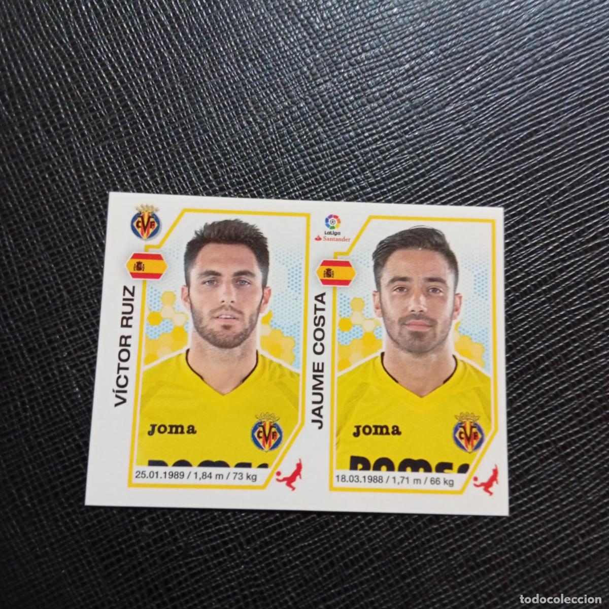 Football Stickers: 223 VICTOR RUIZ JAUME COSTA VILLARREAL PANINI 2016 2017 CROMO 16 17 FUTBOL - SIN PEGAR - A215 PG21