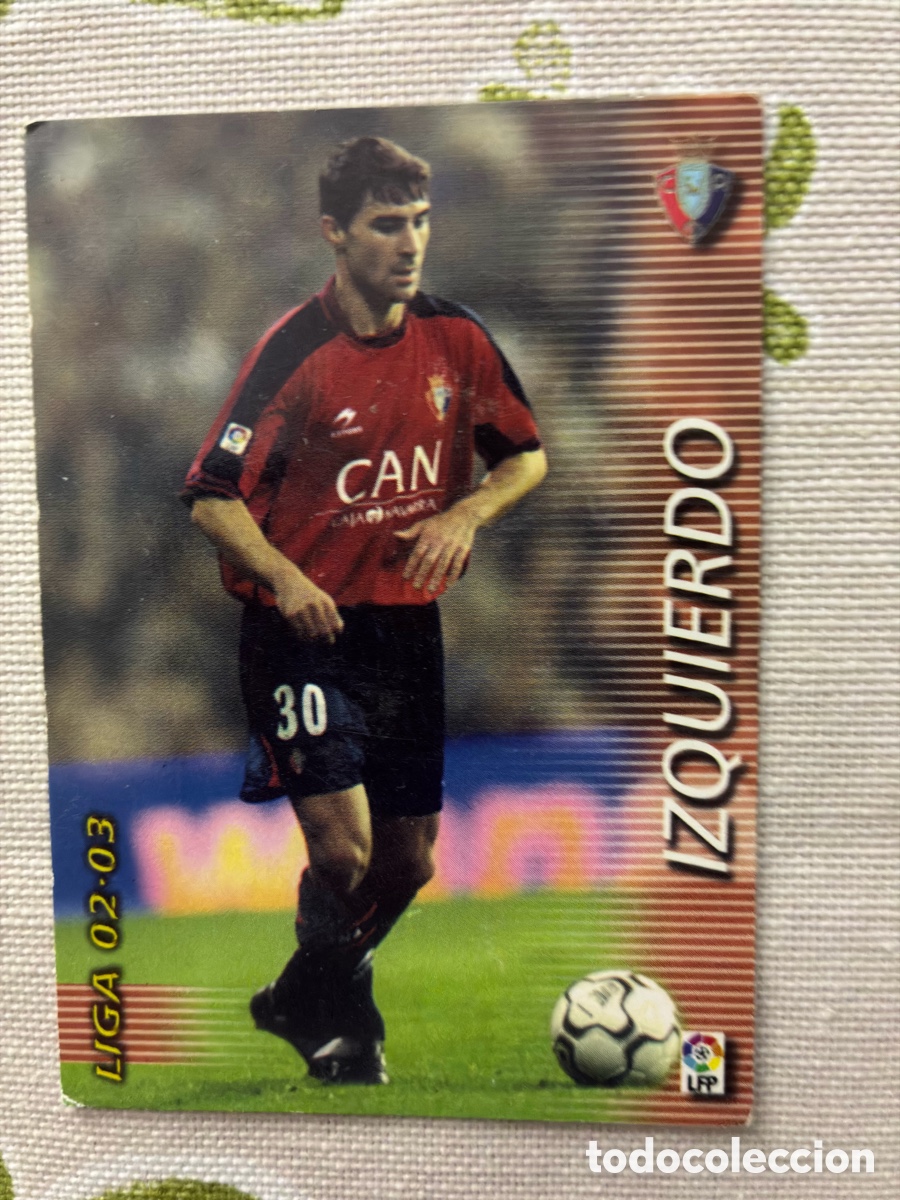 Cromos de f&uacute;tbol: Card Izquierdo Defensa (CA Osasuna) - Megacracks Panini Liga 02/03 N.&ordm; 201
