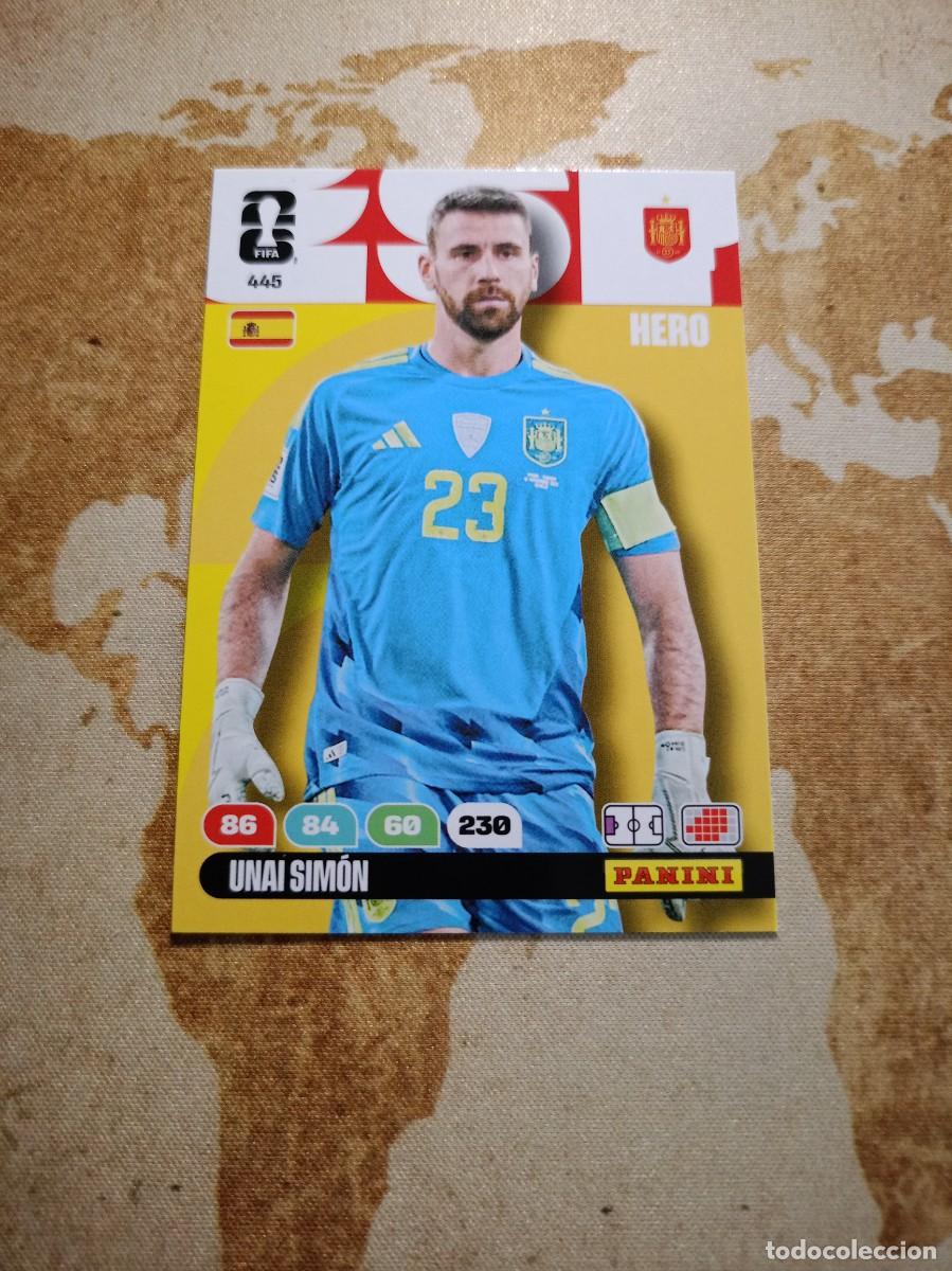 Cromos de f&uacute;tbol: Espa&ntilde;a 445 UNAI SIM&Oacute;N Adrenalyn WORLD cup 2026
