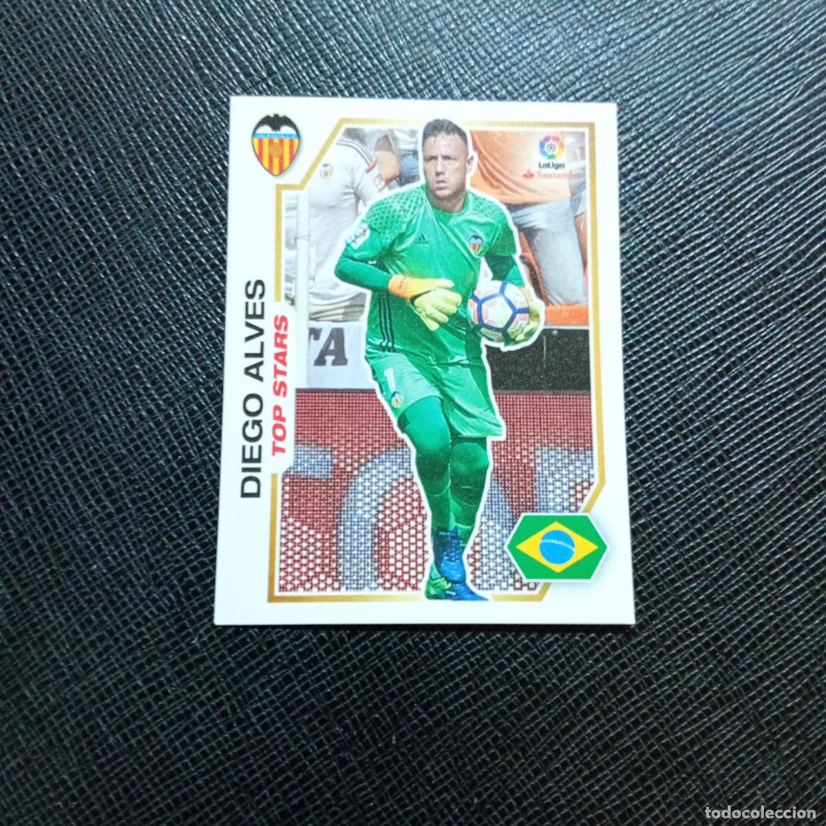 Cromos de f&uacute;tbol: 227 DIEGO ALVES VALENCIA PANINI 2016 2017 CROMO 16 17 FUTBOL - SIN PEGAR - A215 PG23